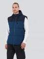 Fundango Karl Padded Vest férfi mellény kék színben 1