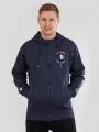 Fundango West Point Hooded Pullover férfi kapucnis pulóver kék színben 1
