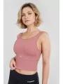 Fundango Croft Long Line Sportbra női sportmelltartó magenta színben 1