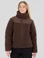 Fundango Nukka Padded Jacket női steppelt átmeneti kabát barna színben 1