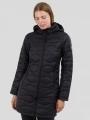 Fundango Nordwave Long Jacket női steppelt átmeneti kabát fekete színben 1