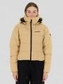 Fundango Amber Cropped Jacket női steppelt átmeneti kabát sárga színben 1