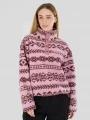 Fundango Pacha Fleece Jacket női polár pulóver rózsaszín színben 1