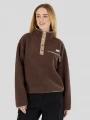 Fundango Pacha Fleece Jacket női polár pulóver barna színben 1