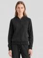 Fundango Coreline Full-Zip Sweater női kapucnis pulóver fekete színben 1