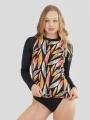 Fundango Joyce Long Sleeve Rashguard női hosszú ujjú lycra multikolor színben 1