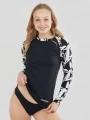 Fundango Joyce Long Sleeve Rashguard női hosszú ujjú lycra fekete színben 1