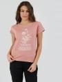 Fundango Lima T-shirt női rövid ujjú póló rózsaszín színben 1