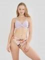 Fundango Lola Twisted Top női bikini felső lila színben 1