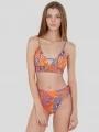 Fundango Sahara V-neck Cami Top női bikini felső rózsaszín színben 1