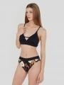 Fundango Sahara V-neck Cami Top női bikini felső fekete színben 1
