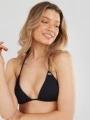 Fundango Innisfil Triangle Jacquard Top női bikini felső fekete színben 1