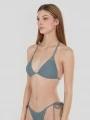 Fundango Innisfil Triangle Jacquard Top női bikini felső zöld színben 1