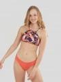 Fundango Hogg High Neck Top női bikini felső rózsaszín színben 1