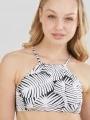 Fundango Hogg High Neck Top női bikini felső fehér színben 1