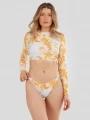 Fundango Amelia Surf Top női bikini felső narancssárga színben 1