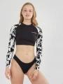 Fundango Amelia Surf Top női bikini felső fekete színben 1
