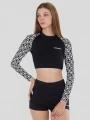 Fundango Amelia Surf Top női bikini felső fekete színben 1