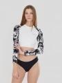 Fundango Amelia Surf Top női bikini felső fekete színben 1