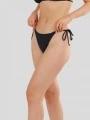 Fundango Innisfil Ties-side Bottoms női bikini alsó fekete színben 1