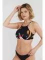 Fundango Hogg High Neck Top női bikini felső multikolor színben 1