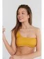 Fundango Madison One Shoulder Top női bikini felső narancssárga színben 1