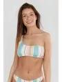Fundango Madison One Shoulder Top női bikini felső fehér színben 1