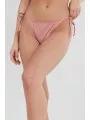 Fundango Innisfil Tie-side Bottoms női bikini alsó rózsaszín színben 1