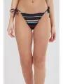 Fundango Innisfil Tie-side Bottoms női bikini alsó sötétkék színben 1