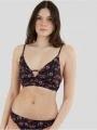 Fundango Sahara V-neck Cami Top női bikini felső fekete színben 1