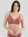 Fundango Sahara V-neck Cami Top női bikini felső magenta színben 1