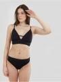 Fundango Sahara V-neck Cami Top női bikini felső fekete színben 1