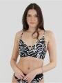 Fundango Sahara V-neck Cami Top női bikini felső fekete színben 1