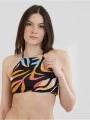 Fundango Hogg High Neck Top női bikini felső multikolor színben 1