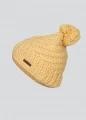 Fundango Glen Beanie női bojtos sapka sárga színben 1