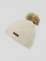 Fundango Merna Beanie női bojtos sapka fehér színben 1